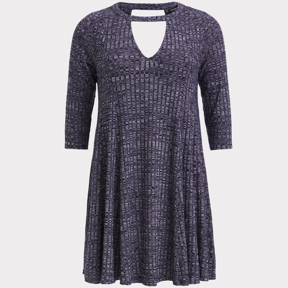 Mini Rib Knit Mock Neck Dress size 2